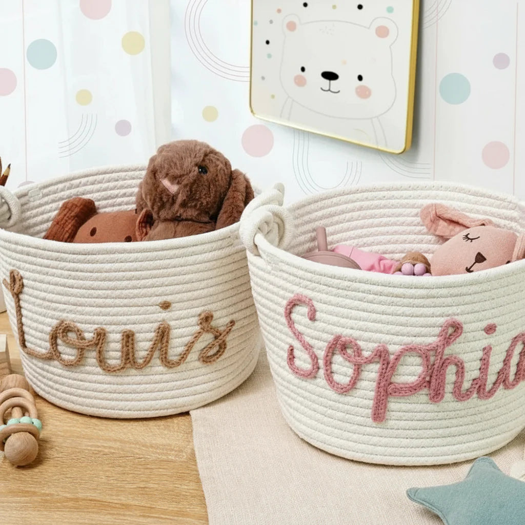 CuddleBasket – Cute & Personal – Personalized Diaper Basket