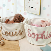 Thumbnail for CuddleBasket – Cute & Personal – Personalized Diaper Basket