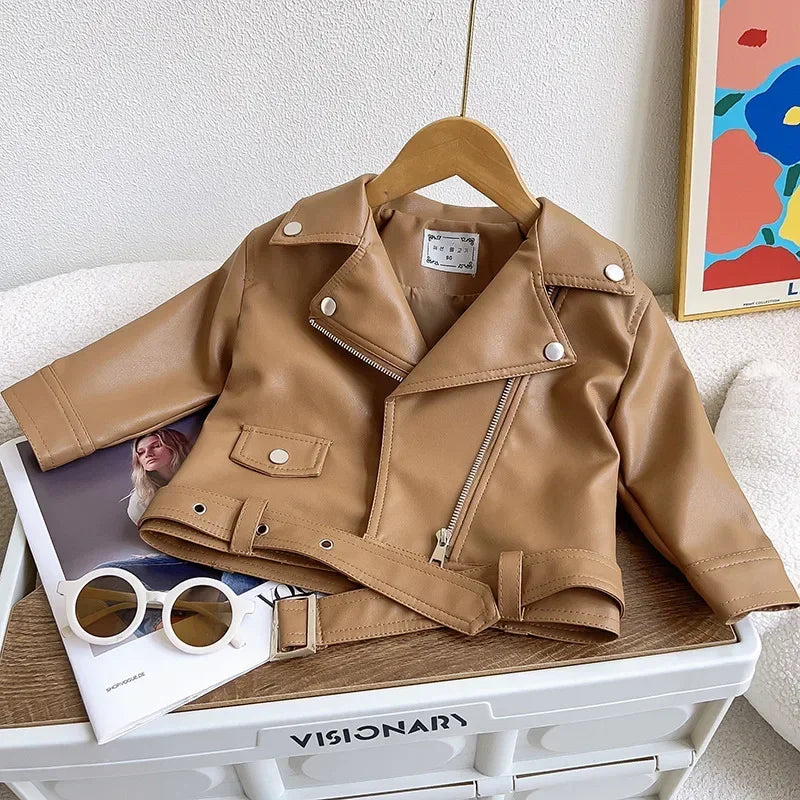 Girls Leather Jacket – Cool & Stylish – Leather Kids Jacket