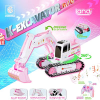 Thumbnail for Pink Power Digger™ – Digging Party for Girls - RC Excavator
