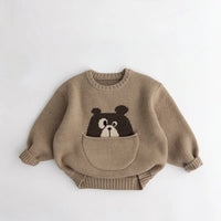 Thumbnail for Mini Fashion™ - Cute Print with Pouch - Animal Sweater