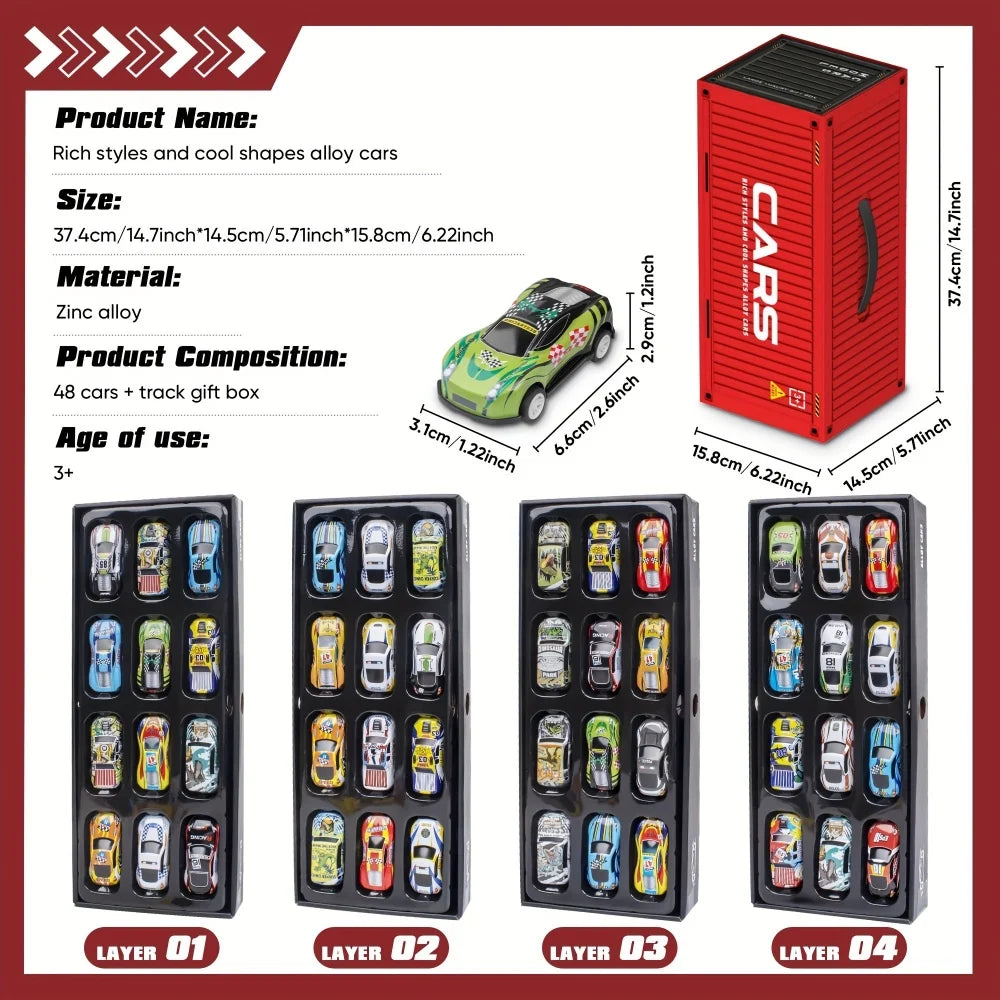 Speed Wheels™ - Super Fast & Tough - 48 Racing Cars