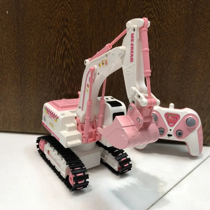 Pink Power Digger™ – Digging Party for Girls - RC Excavator