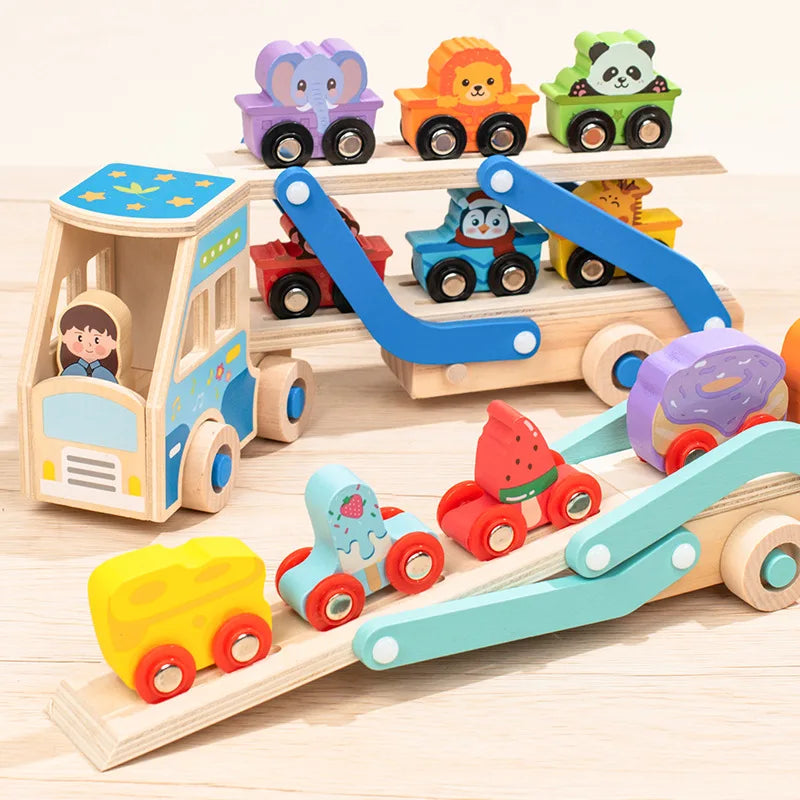 CargoMatch – Creative & Educational – Wooden truck