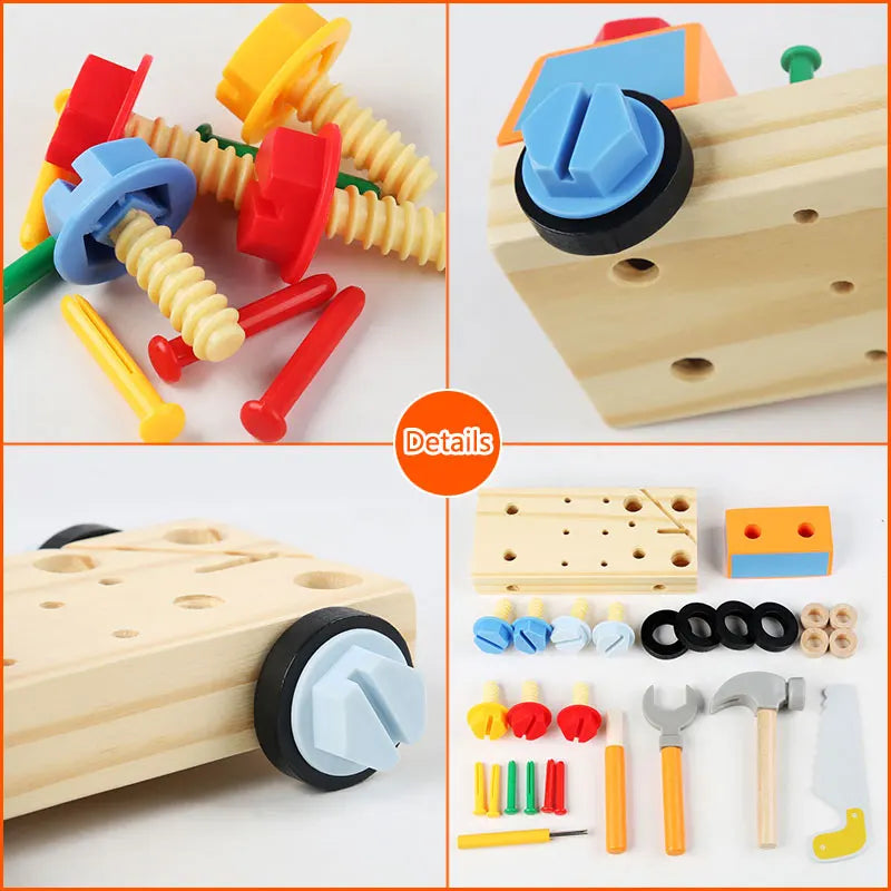 Woods™ - Turn & Learn - Montessori Car Screwboard