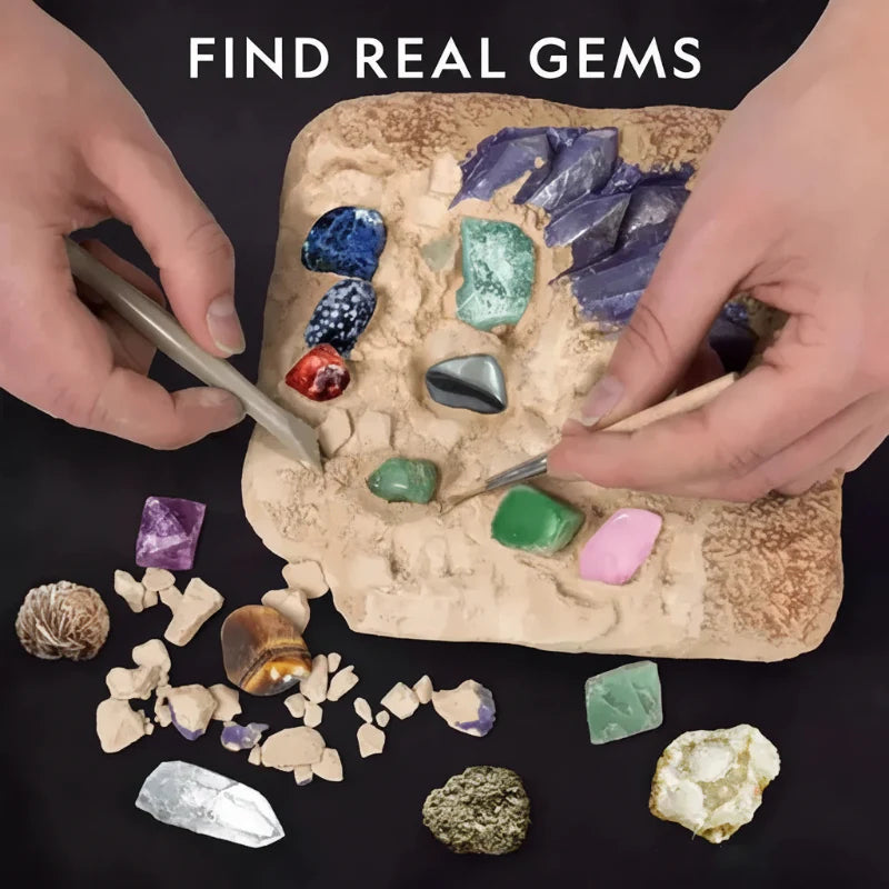 Gemstone Dig Kit – Discover & Learn – Crystal Digging Kit