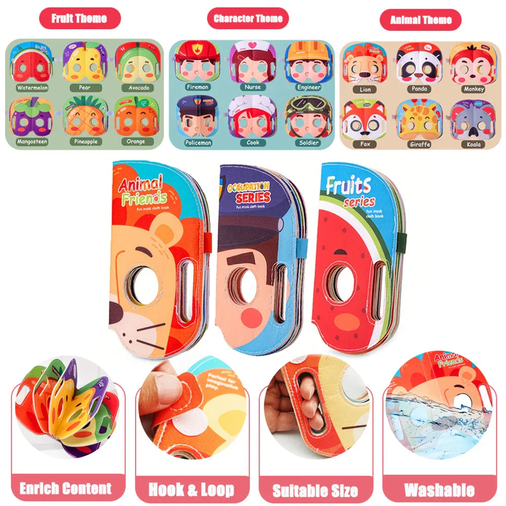 Mask Book™ – Baby learns first impressions - Fabric Mask Book