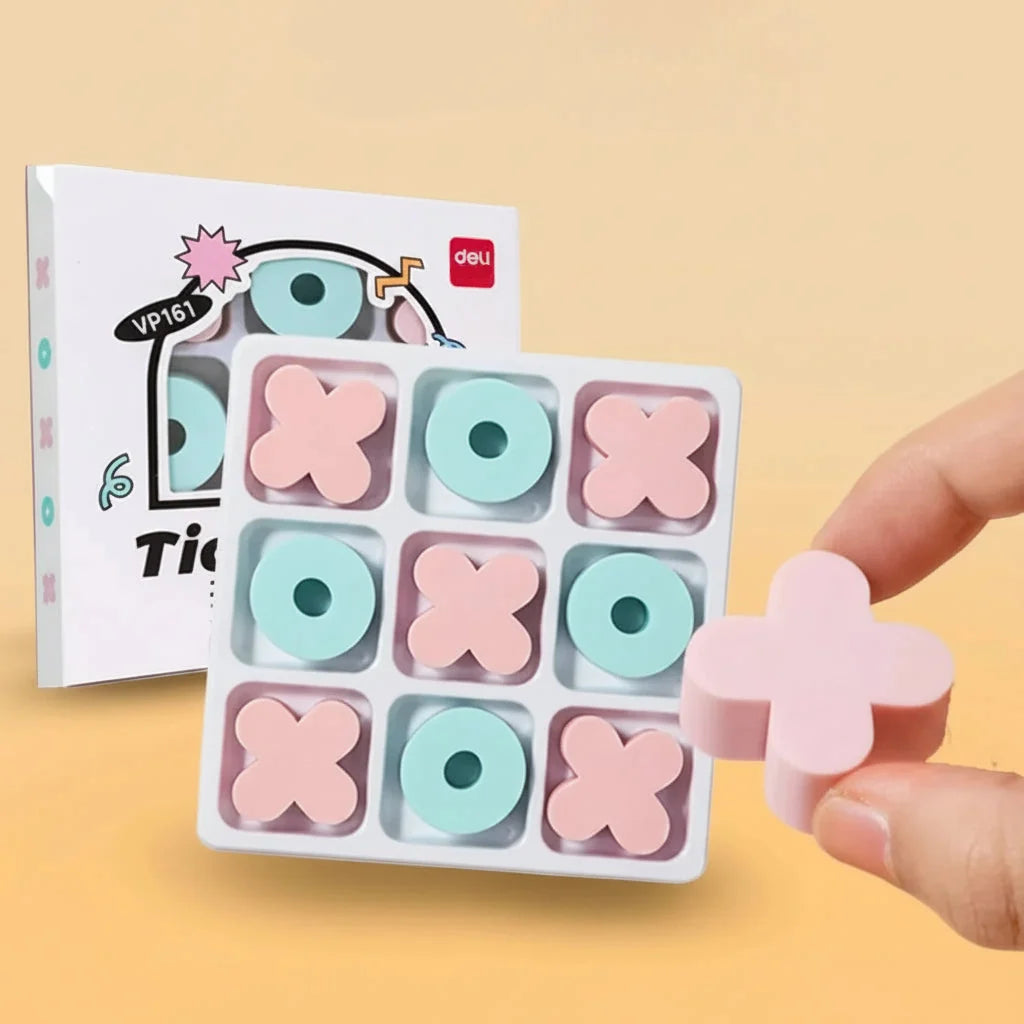 TicFun – Cute & Practical – Tic-Tac-Toe Eraser Set