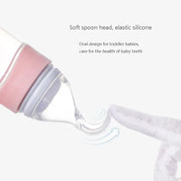 Thumbnail for Silicone Feeding Bottle™ -  Snacks with spoon - Silicone feeding bottle