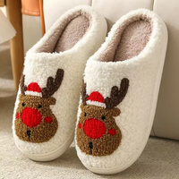 Thumbnail for Northern Lights Kids - Warm & Festive - Plush patterned Christmas slippers
