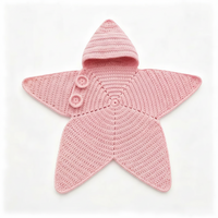 Thumbnail for CozyStar – Soft & Handmade – Knitted Baby Jumpsuit with Star-Shaped Design