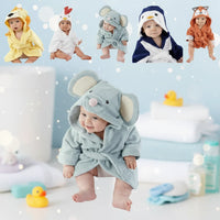 Thumbnail for CozyNest – Soft & Absorbent – Bathrobe with Animal Design