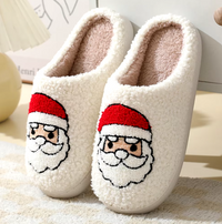 Thumbnail for Northern Lights Kids - Warm & Festive - Plush patterned Christmas slippers