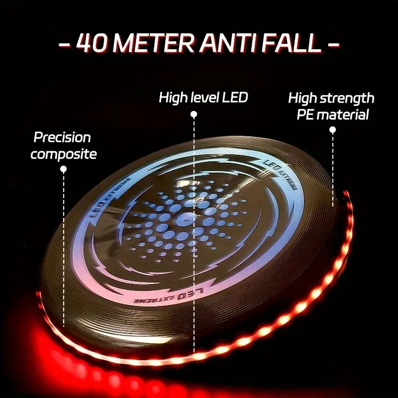 NightFly – Glowing & Sturdy – LED Frisbee