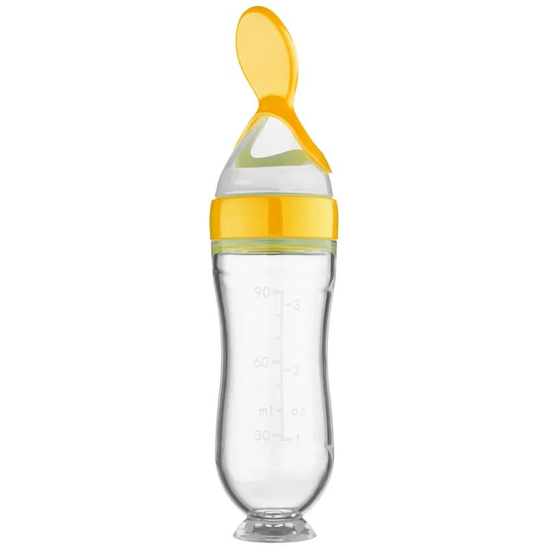 Silicone Feeding Bottle™ -  Snacks with spoon - Silicone feeding bottle