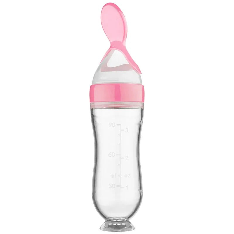 Silicone Feeding Bottle™ -  Snacks with spoon - Silicone feeding bottle