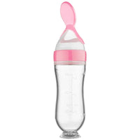 Thumbnail for Silicone Feeding Bottle™ -  Snacks with spoon - Silicone feeding bottle