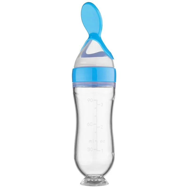 Silicone Feeding Bottle™ -  Snacks with spoon - Silicone feeding bottle