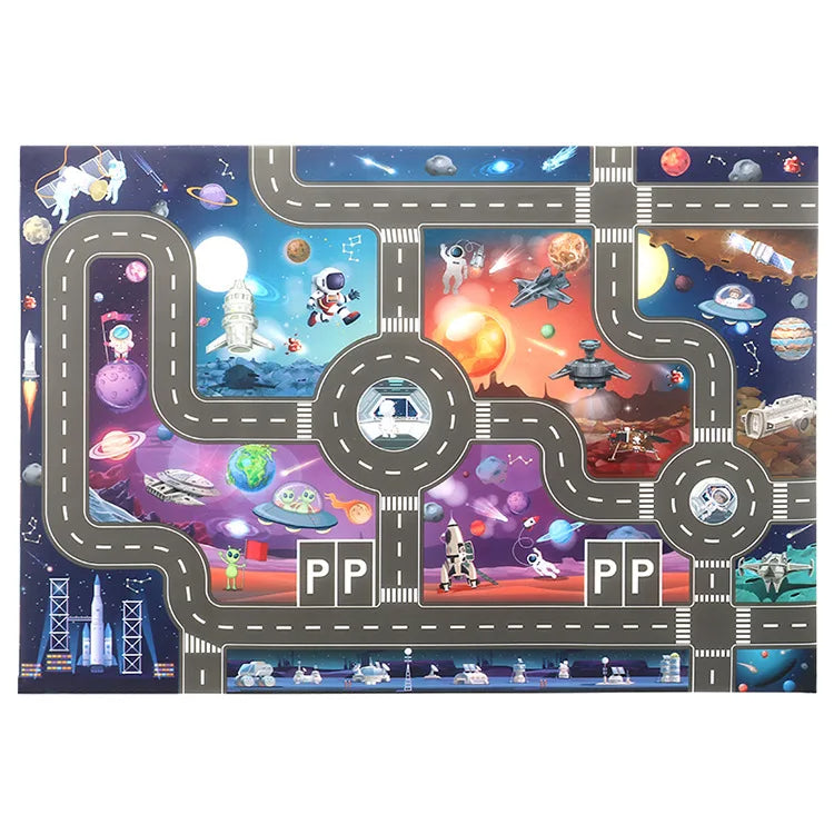 Car Adventure - Magic City Playmat™ - City Car Play Mat