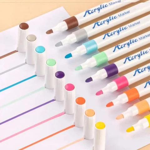 Acrylic Markers™ - Colourful adventure - Acrylic painting