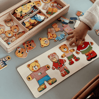 Thumbnail for Woods™ | Wooden jigsaw puzzle 'Boris the teddy bear'