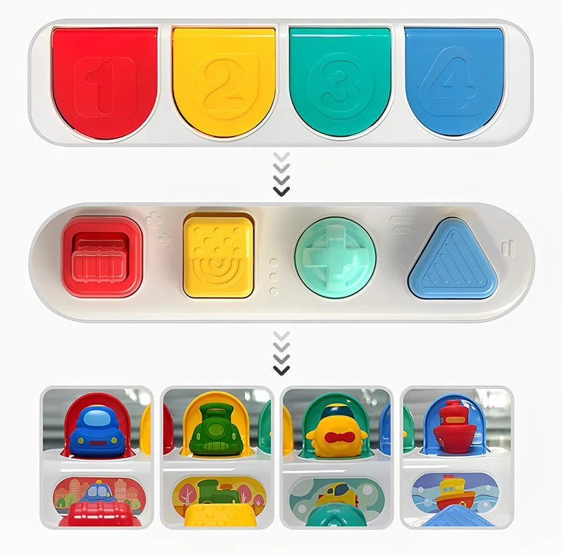 Baby Button Toy™ - Press and turn the buttons - Baby toy