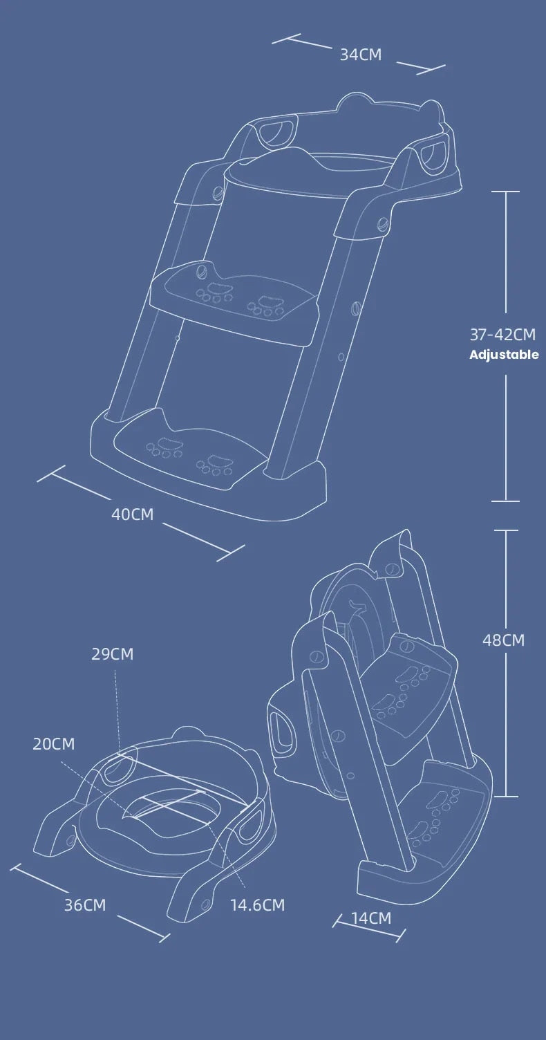 Potty Training Seat™ - Toilet training for little ones - Folding potty chair