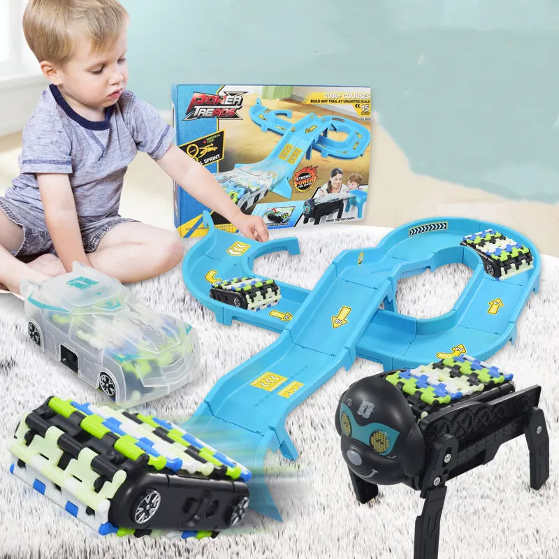 Robot Car Track™ - Fun with a robot dog - Robot car race