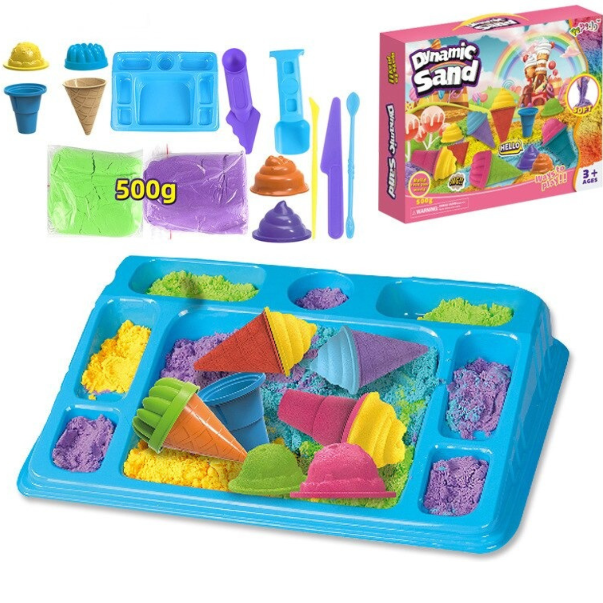 Dynamic Sand™ - Enjoy playing and creating with sand! - Kinetic sand