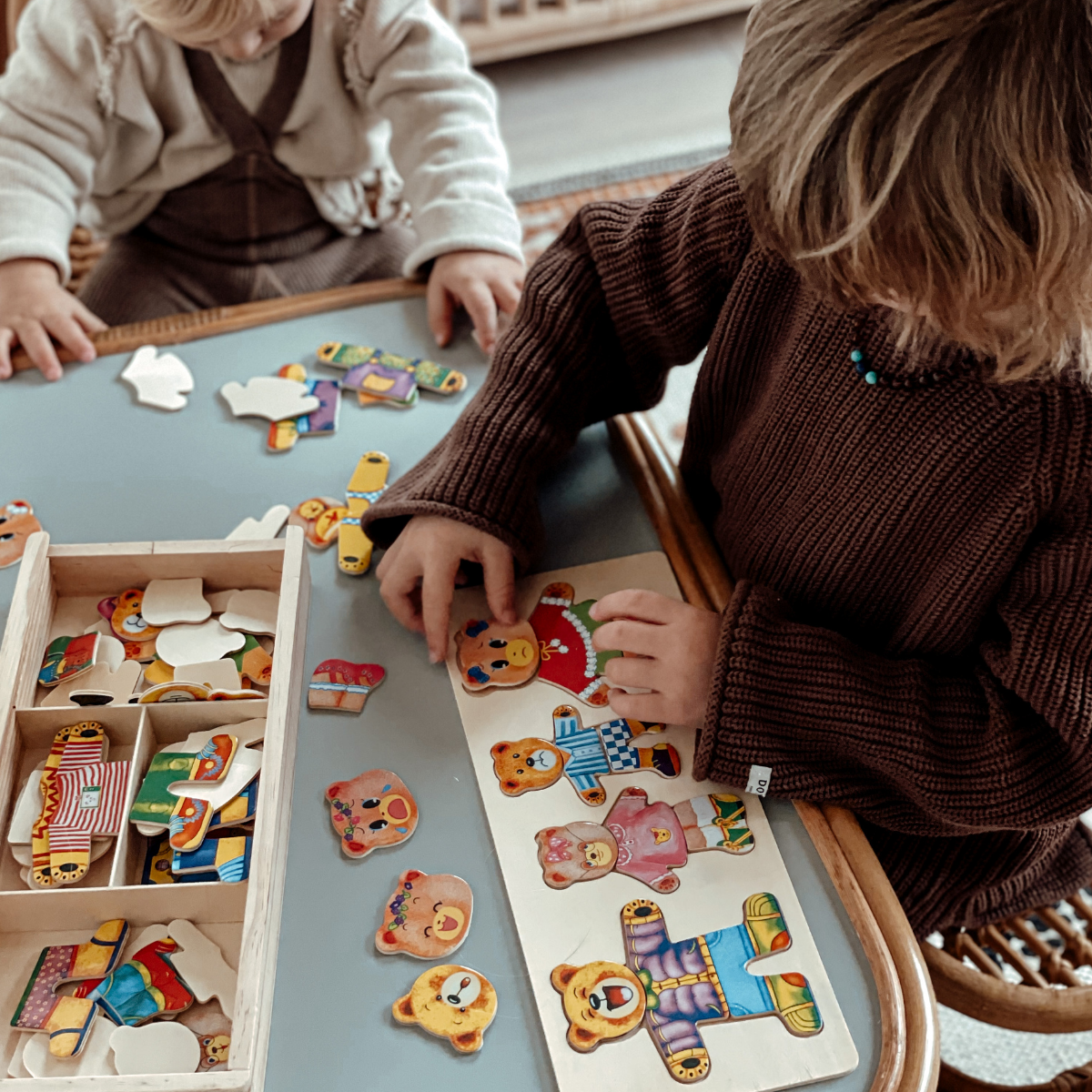 Woods™ | Wooden jigsaw puzzle 'Boris the teddy bear'