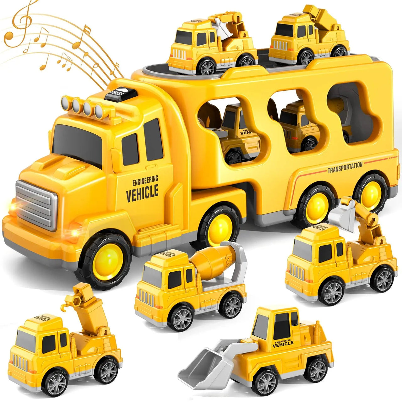 Magic Car City™ - Car with lights and music - Cargo transport toy car