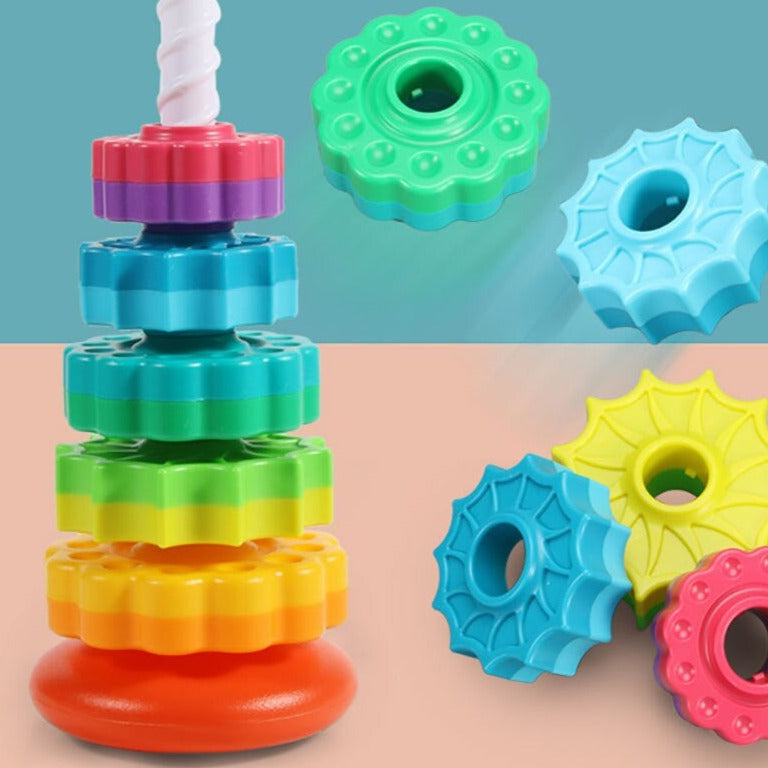 Rotating Tower™ - Colourful stacking - Stacking Tower