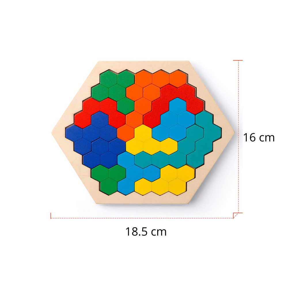 Hexagon Puzzle™ - Endless solutions - Geometric puzzle