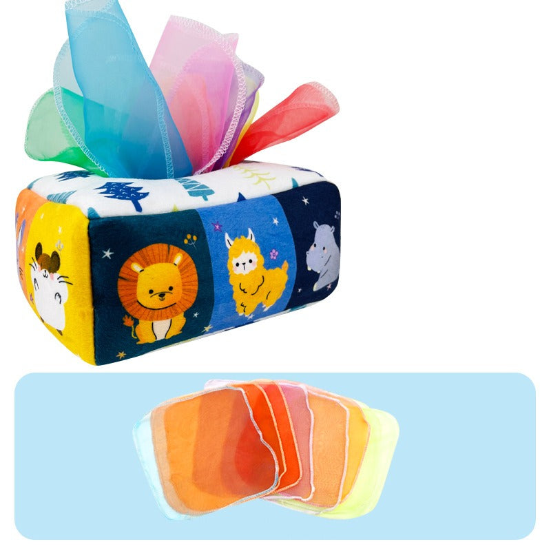 Tissue Box Toy™ - Handkerchiefs from a box - Handkerchief box for children