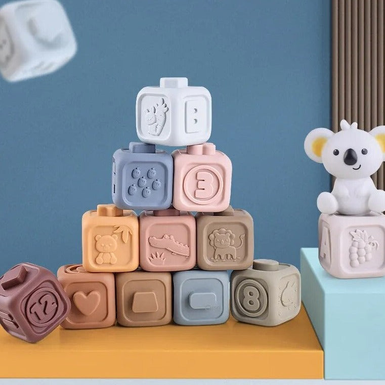 Koala Cubes™ - Stacking Tower - Chewing toys for babies