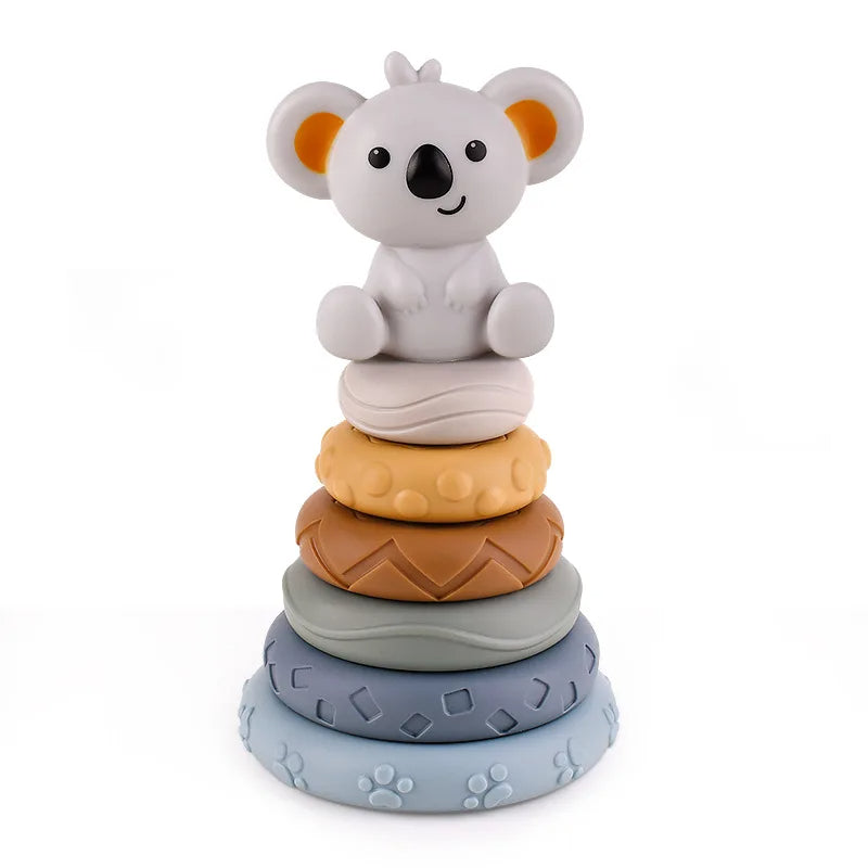 Koala Cubes™ - Stacking Tower - Chewing toys for babies