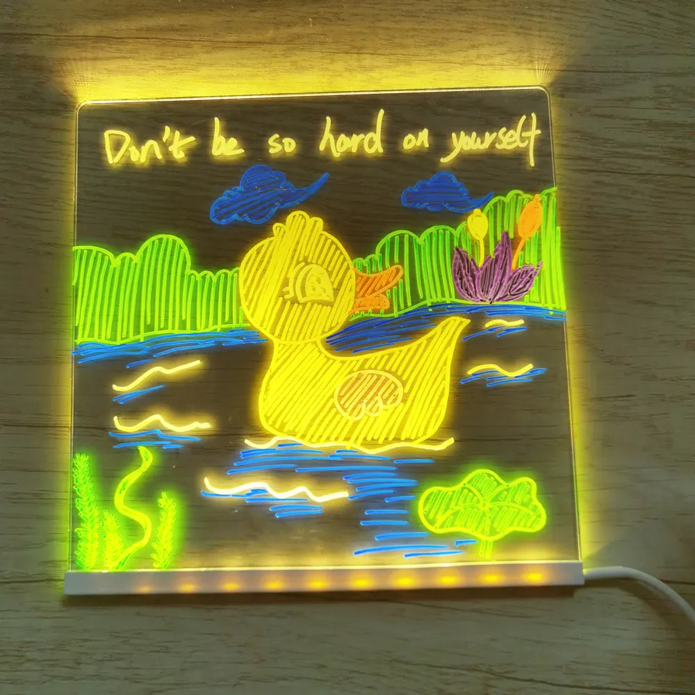 Night light drawing board on sale