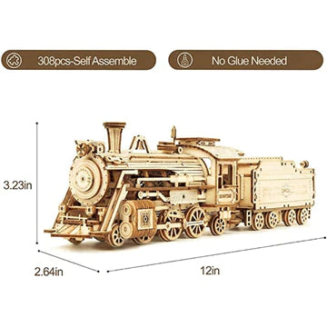 Woods™ - Build your own train! - 3D wooden miniature train