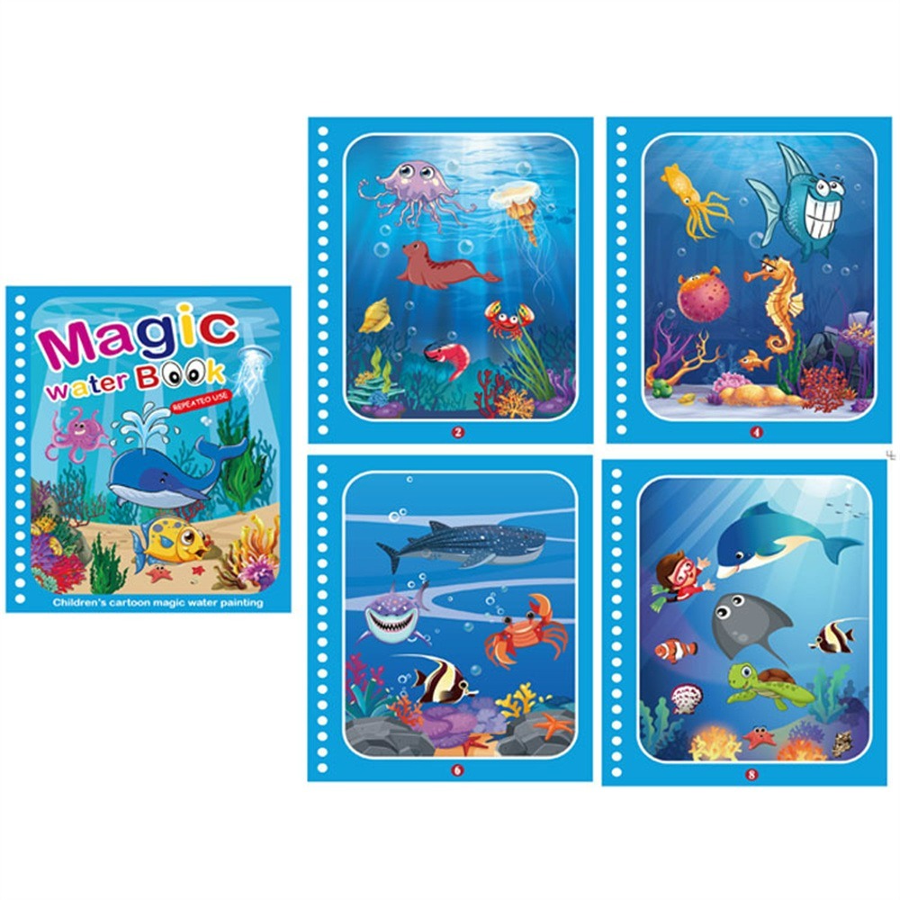 Magic Water Book™ -  Colour with water - Colouring book