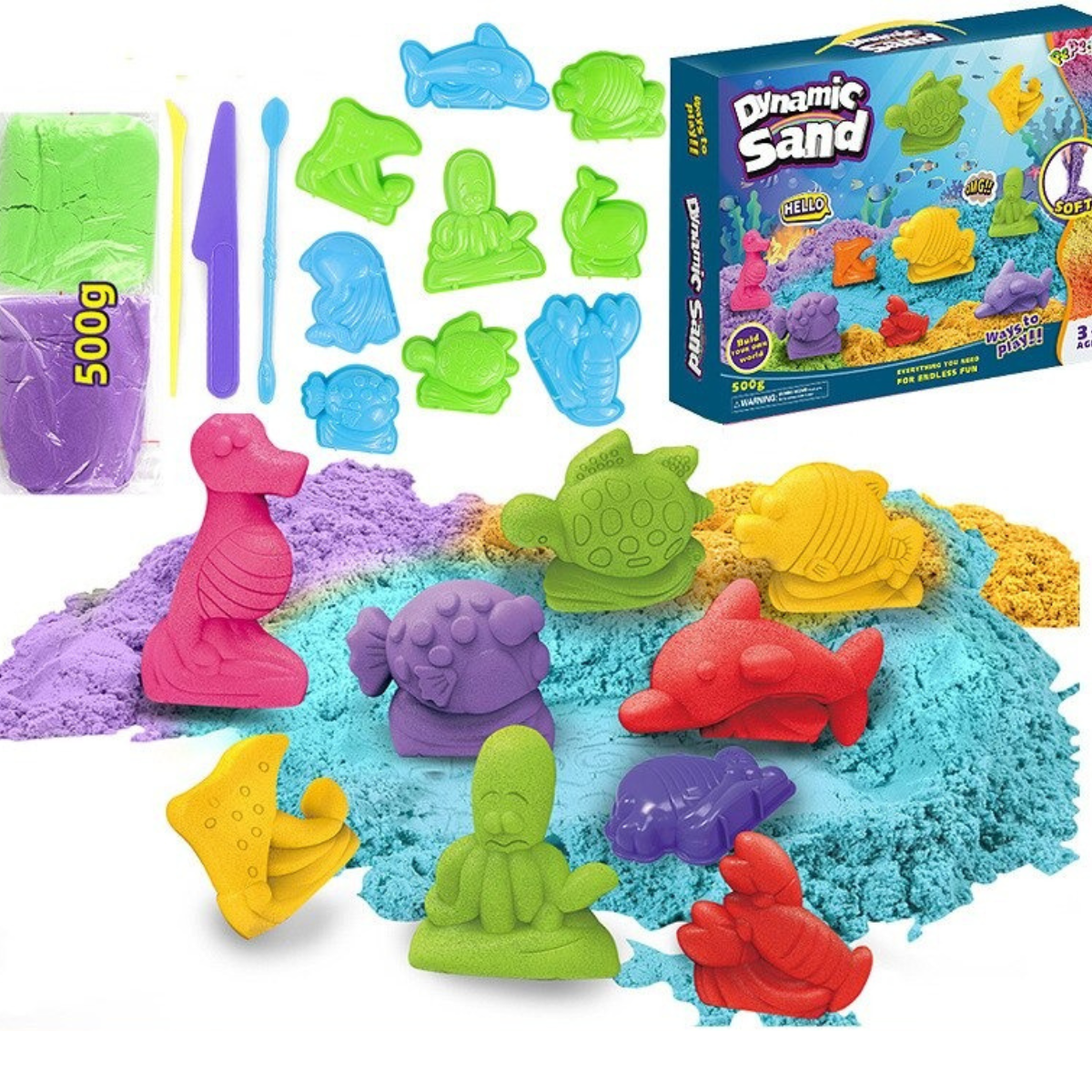 Dynamic Sand™ - Enjoy playing and creating with sand! - Kinetic sand