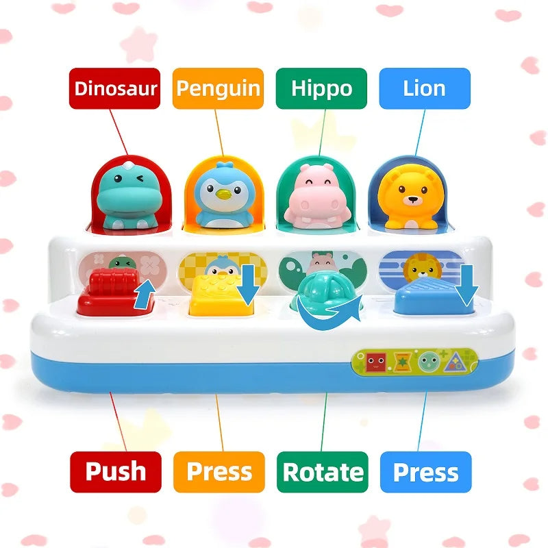 Baby Button Toy™ - Press and turn the buttons - Baby toy