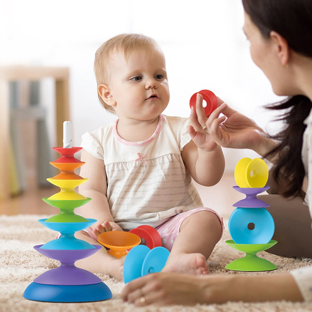 Rainbow Stacking Toy™ - The joy of building - Stacking Tower