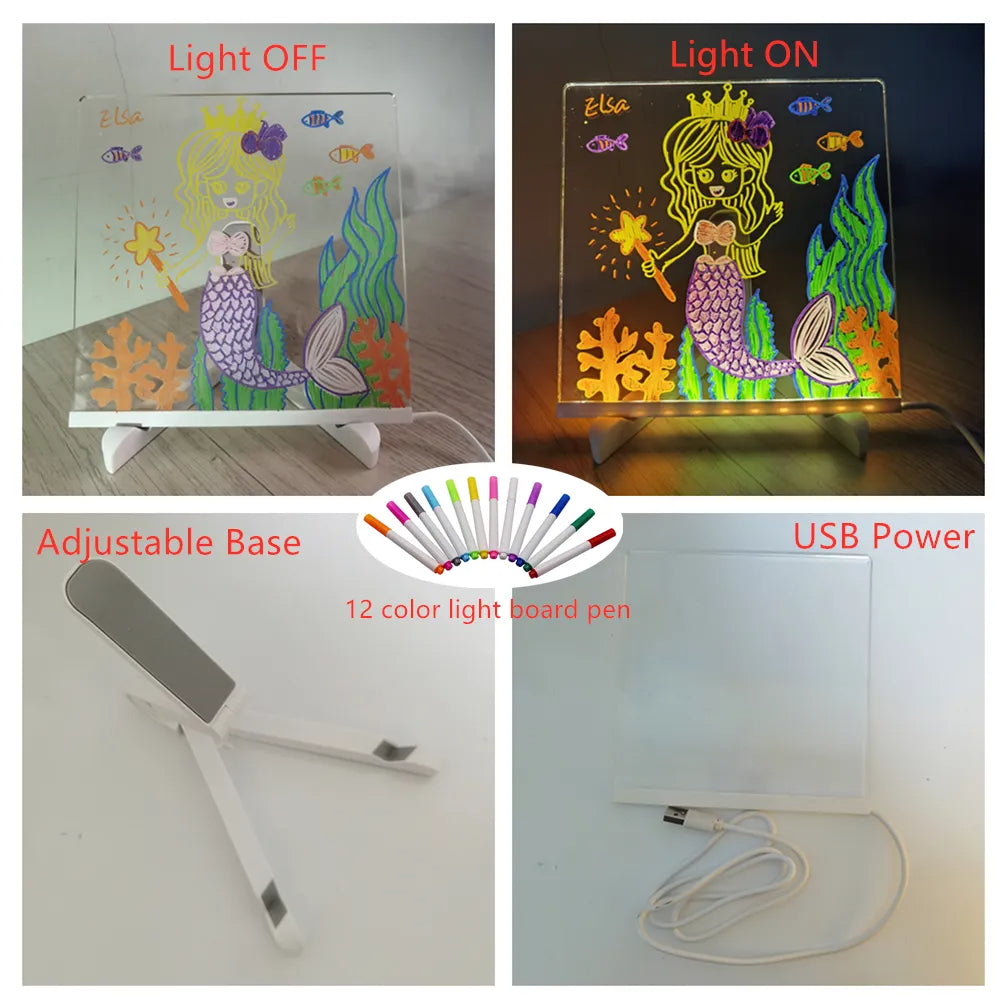 Drawing Light™ - Shining stories - Illuminated drawing board