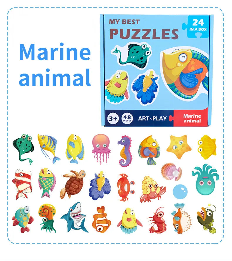 Puzzle Cards™ - Educational puzzle game - Puzzle cards