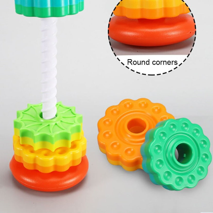 Rotating Tower™ - Colourful stacking - Stacking Tower