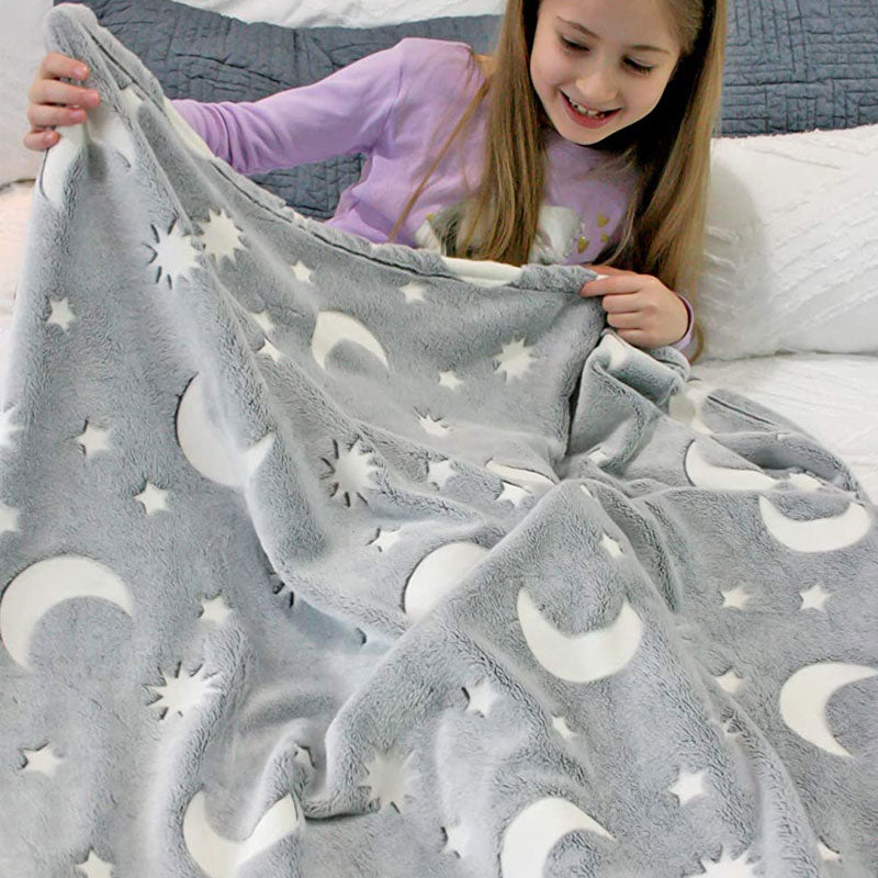 Glow In The Dark Blanket™ - Glittering dreams - Glow in the dark blanket