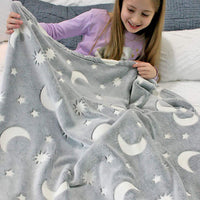 Thumbnail for Glow In The Dark Blanket™ - Glittering dreams - Glow in the dark blanket