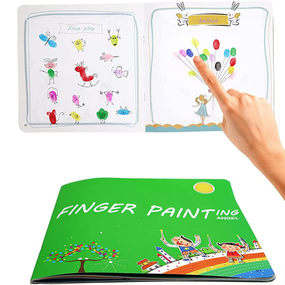 Paint Wheel™ - Paint with finger paints - Painting set for children