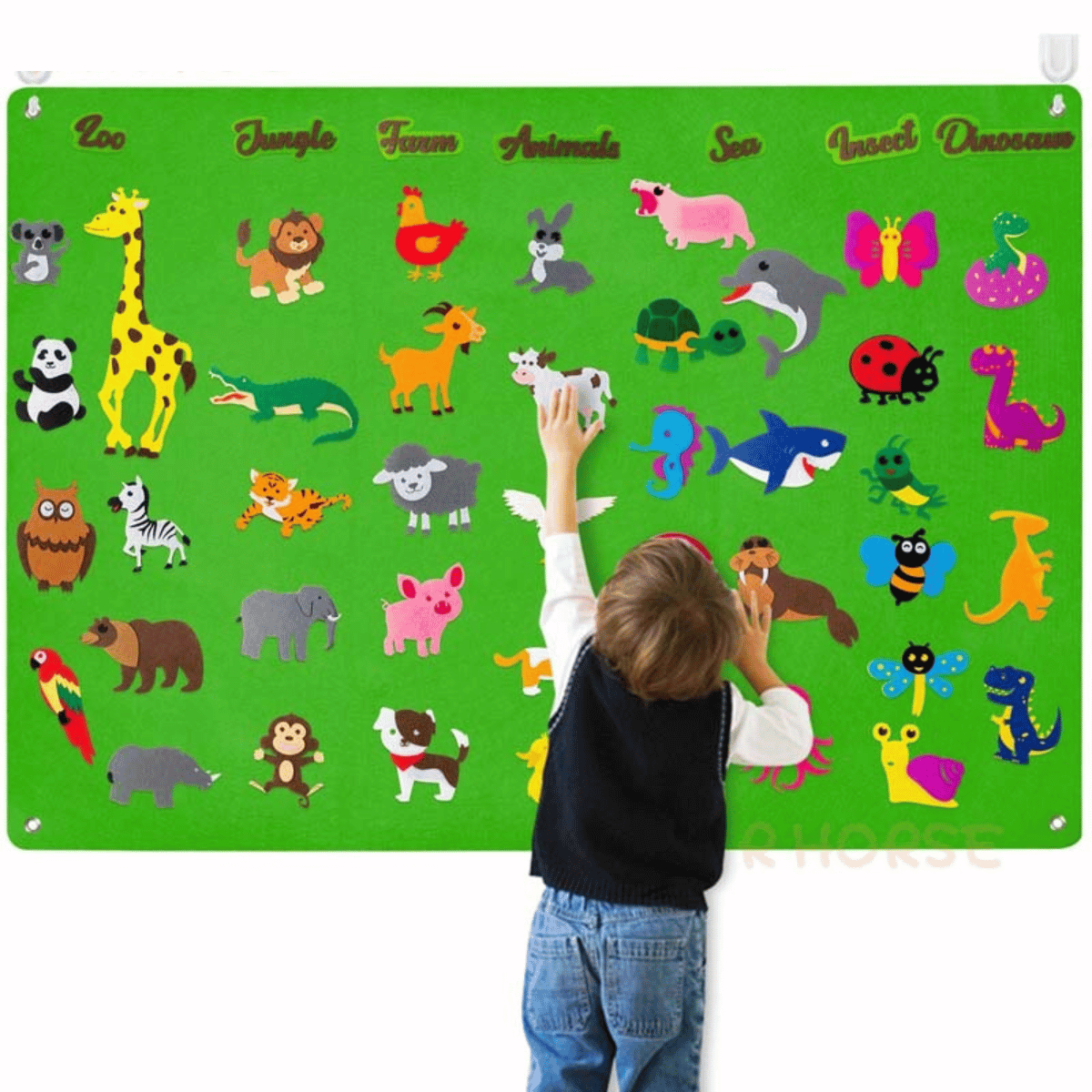 FeltBoard™ - Meet the wonderful animals! - Felt board