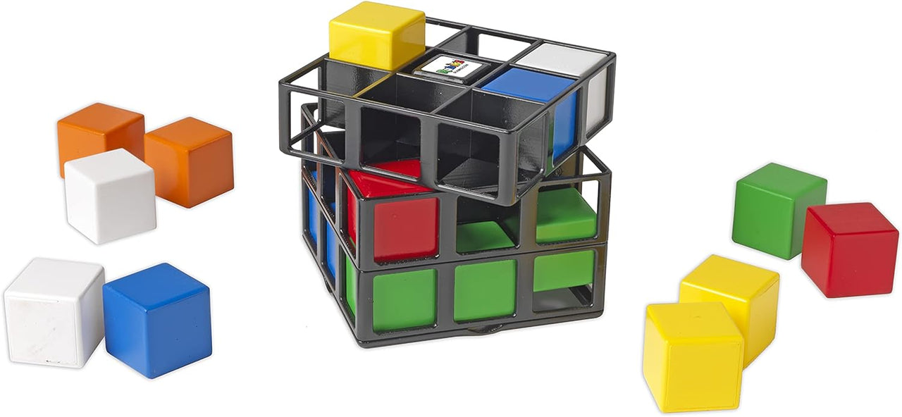 Rubiks Tic Tac Toe™ - Colourful brain exercise - Rubik's cube/cage